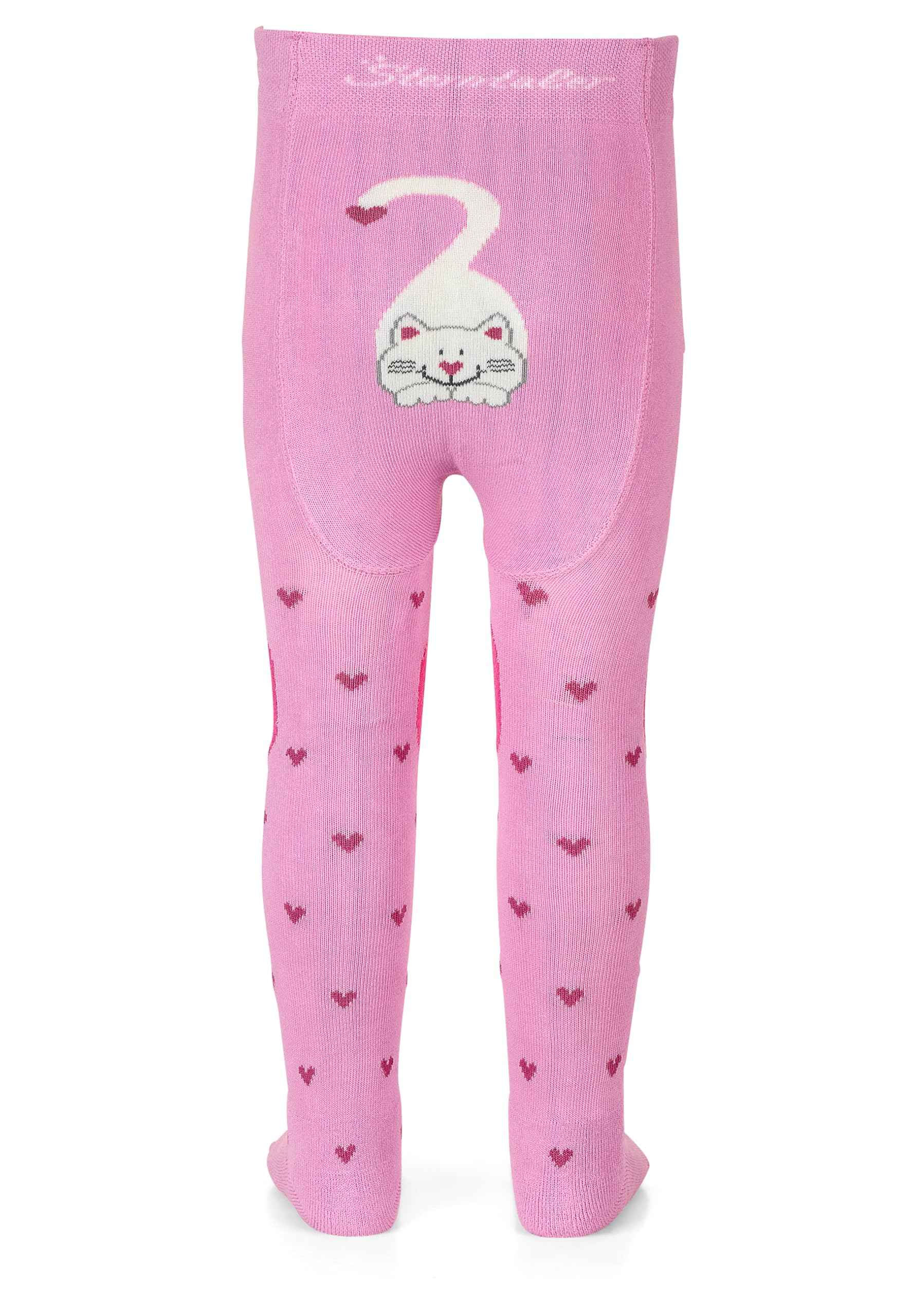 Sterntaler Crawling Tights Mouse - ABS Tights for Girls - Children's Tights with Non-Slip Nubs on Knee, Instep and Sole - Crawling Tights for Crawling Adventures