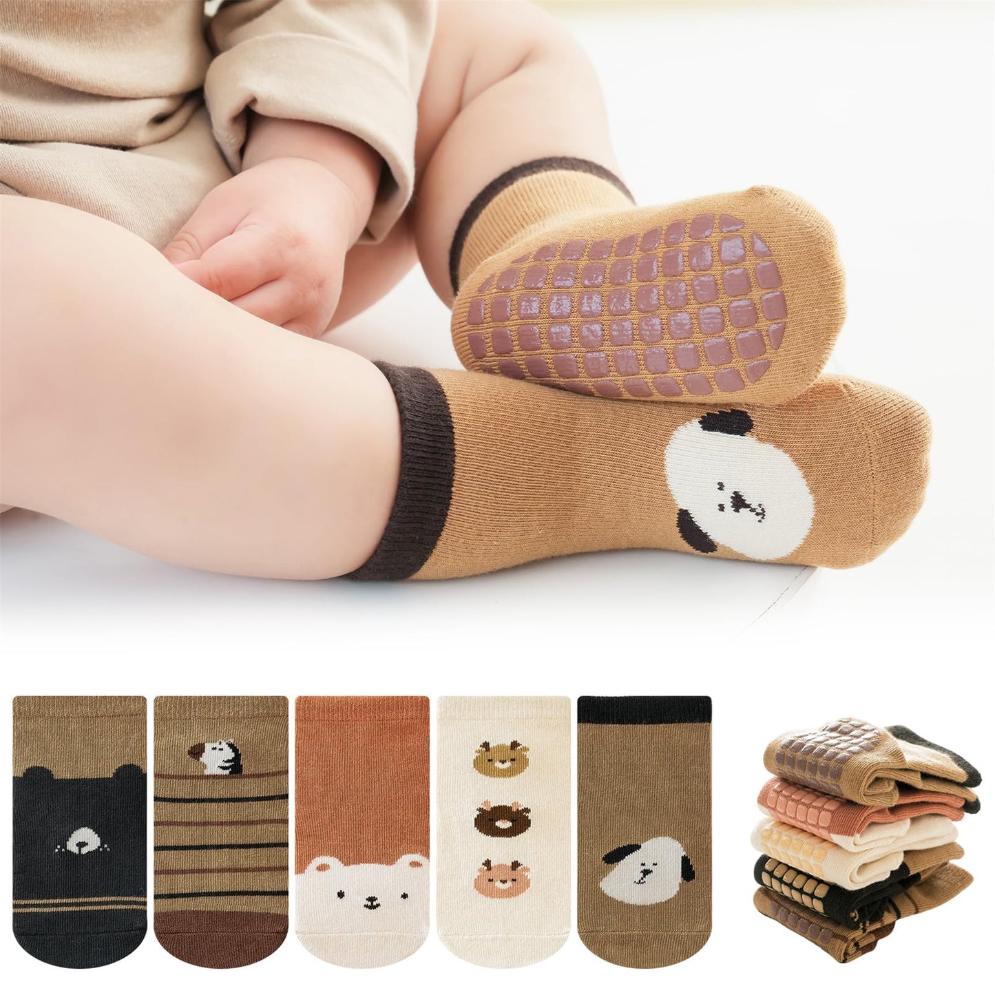outfit spring Non-Slip Socks Baby, Non-Slip ABS Socks Children, Newborn Cotton Stopper Socks Non-Slip Socks Crawling Socks for Birth Girls Boys Gift 0-5 Years