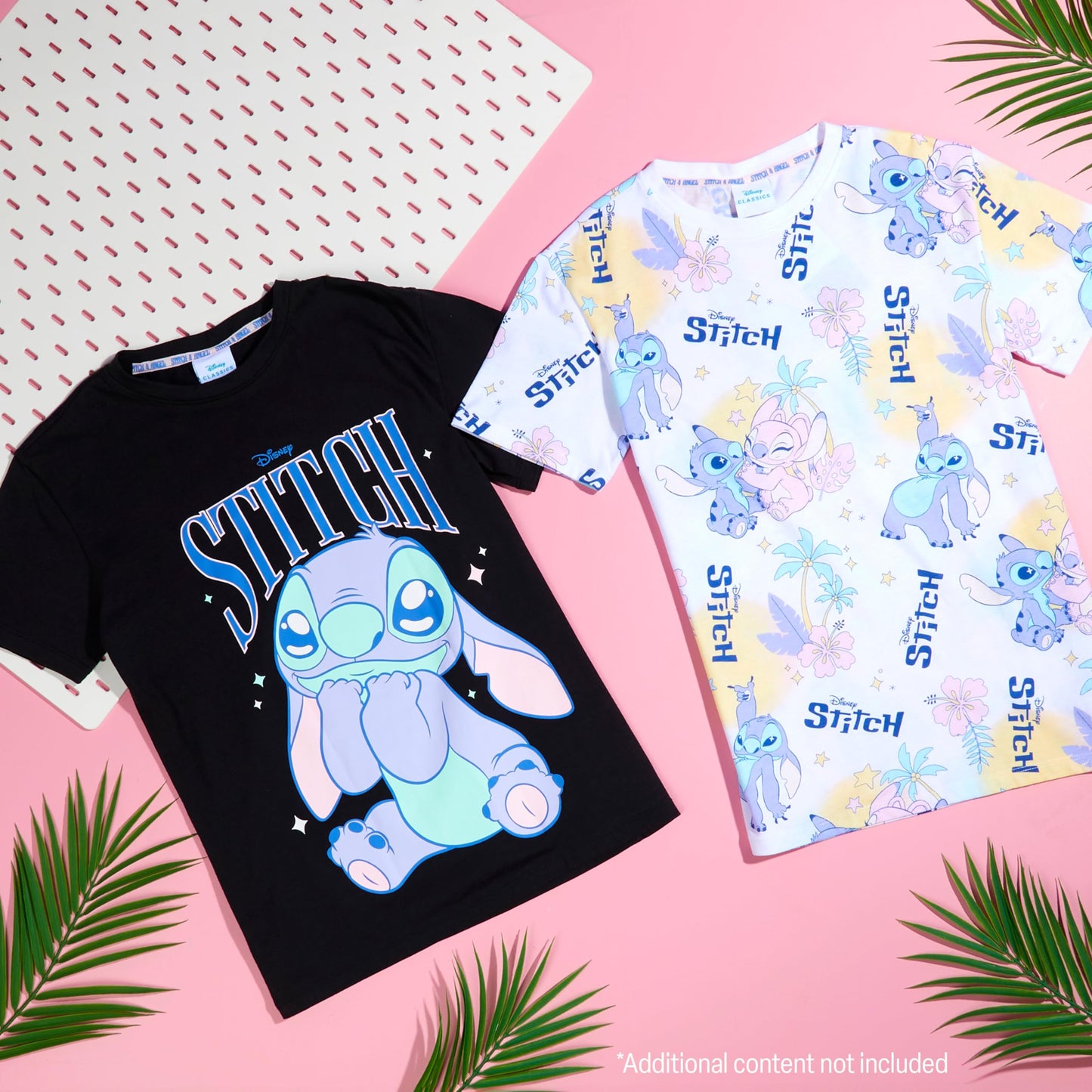Disney Stitch T Shirt Mädchen Teenagers mit Rundhalsausschnitt 2er Pack Farbenfrohe T-Shirt Kinder Set Geschenke für Mädchen