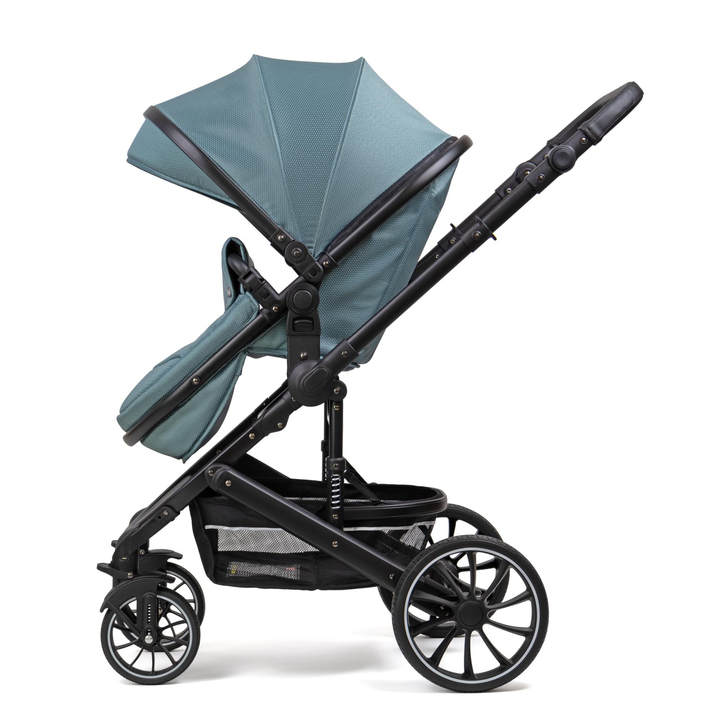 Pixini Neyla Combi Pushchair with Accessories (3-in-1 Set with Baby Seat Black/Black)