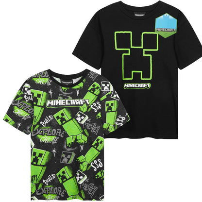 Get Trend T-Shirts für Jungen Teenager Einzeln oder im 2er Pack Weich Tshirt Kurzarm Gamer T Shirt Kinder Geschenk