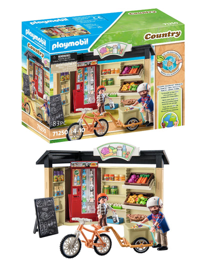 PLAYMOBIL Country 71441 Gemütliches Bauwagencafé, spielerisches Lernen mit liebevoll gestaltetem Bauwagen, detailreicher Austattung und einem Gänseteich, nachhaltiges Spielzeug für Kinder ab 4 Jahren