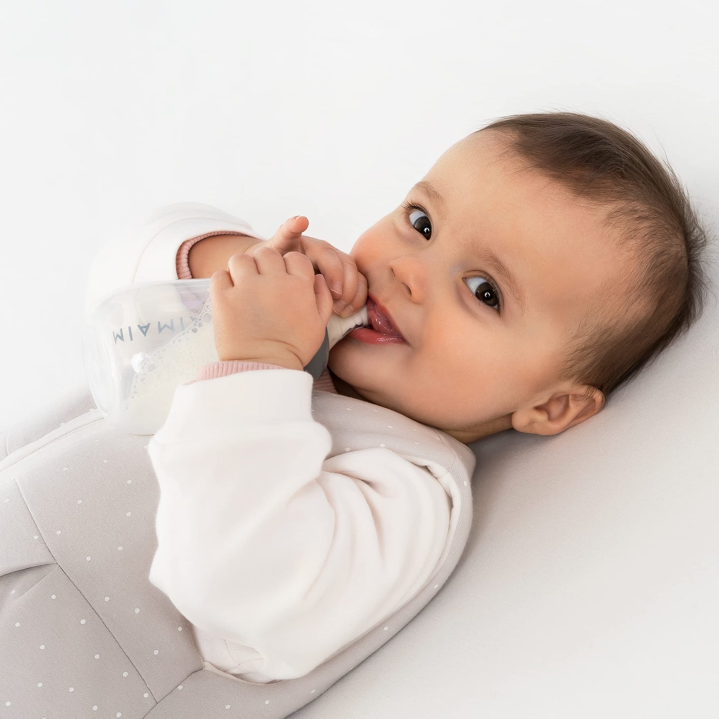 MiaMia 13-tlg. Babyflaschen Set – 6 Flaschen mit Silikon-Trinksaugern | Inkl. Milchpulverportionierer, Bürste & Abtropfständer | BPA-frei, Anti-Kolik & spülmaschinenfest | 2x 140 ml & 4x 260 ml - Meloni2