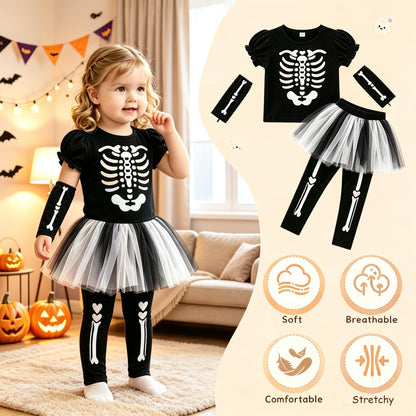 Halloween Kostüm Baby Fledermaus Skelett Strampler