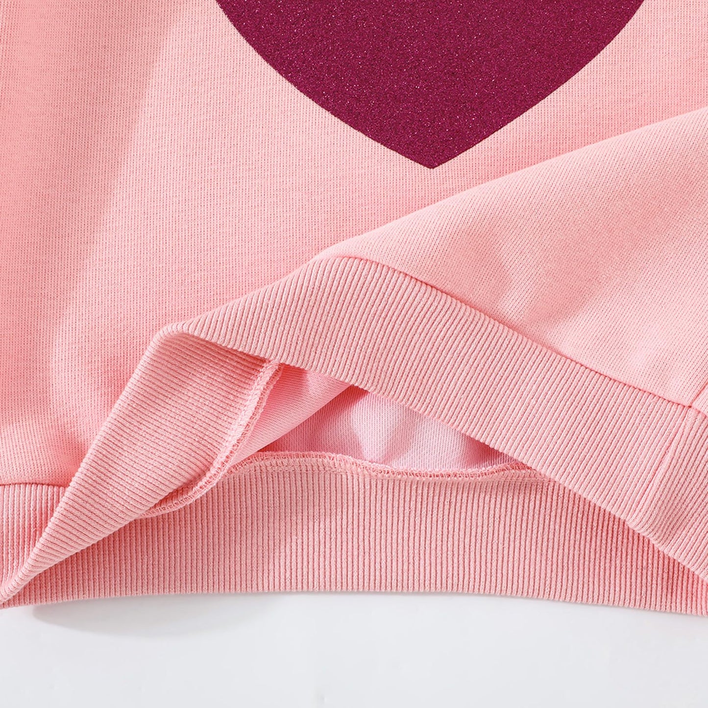 Mädchen Herz Pullover Baumwolle Kinder Valentinstag Sweatshirt Crew Neck Langarm Winter Kleidung Tops 2-7 Jahre