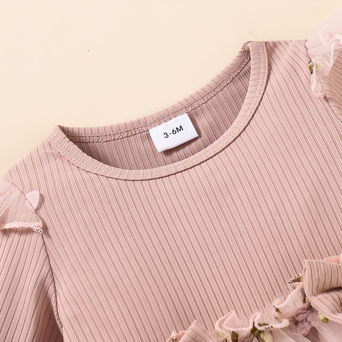 Kleinkind Baby Mädchen Kleidung Set Langarm Rüschen Gänseblümchen Gedruckt Tüll Tutu Rock Ein Stück Strampler Kleid Herbst Outfit