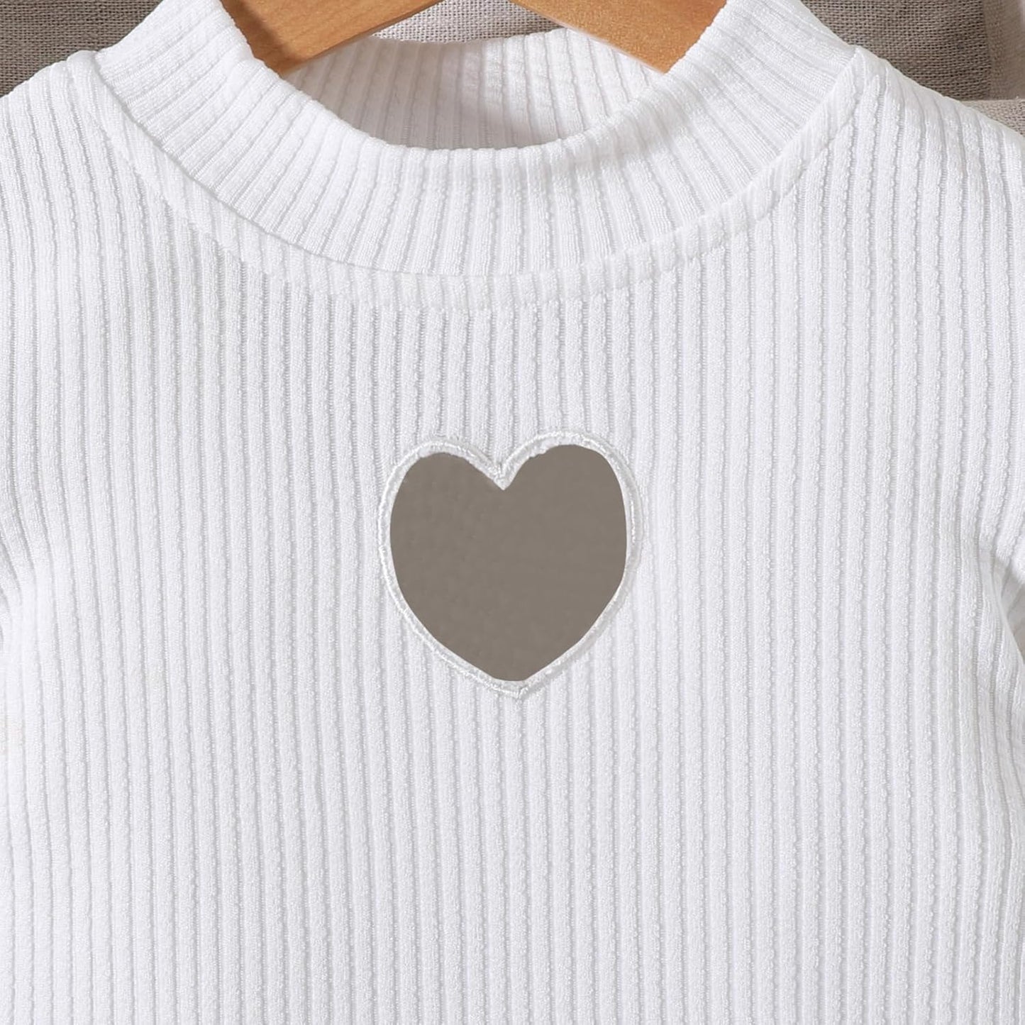 UUAISSO Kleinkind Baby Mädchen Kleidung Langarm Gerippte Oberteile Plaid Tweed Muster Rock Baskenmütze Herbst Knopf Outfits Sets