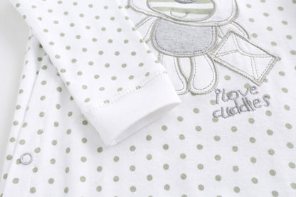 Kiddiezoom Baby-Jungen Mädchen Schlafstrampler, 3er Pack