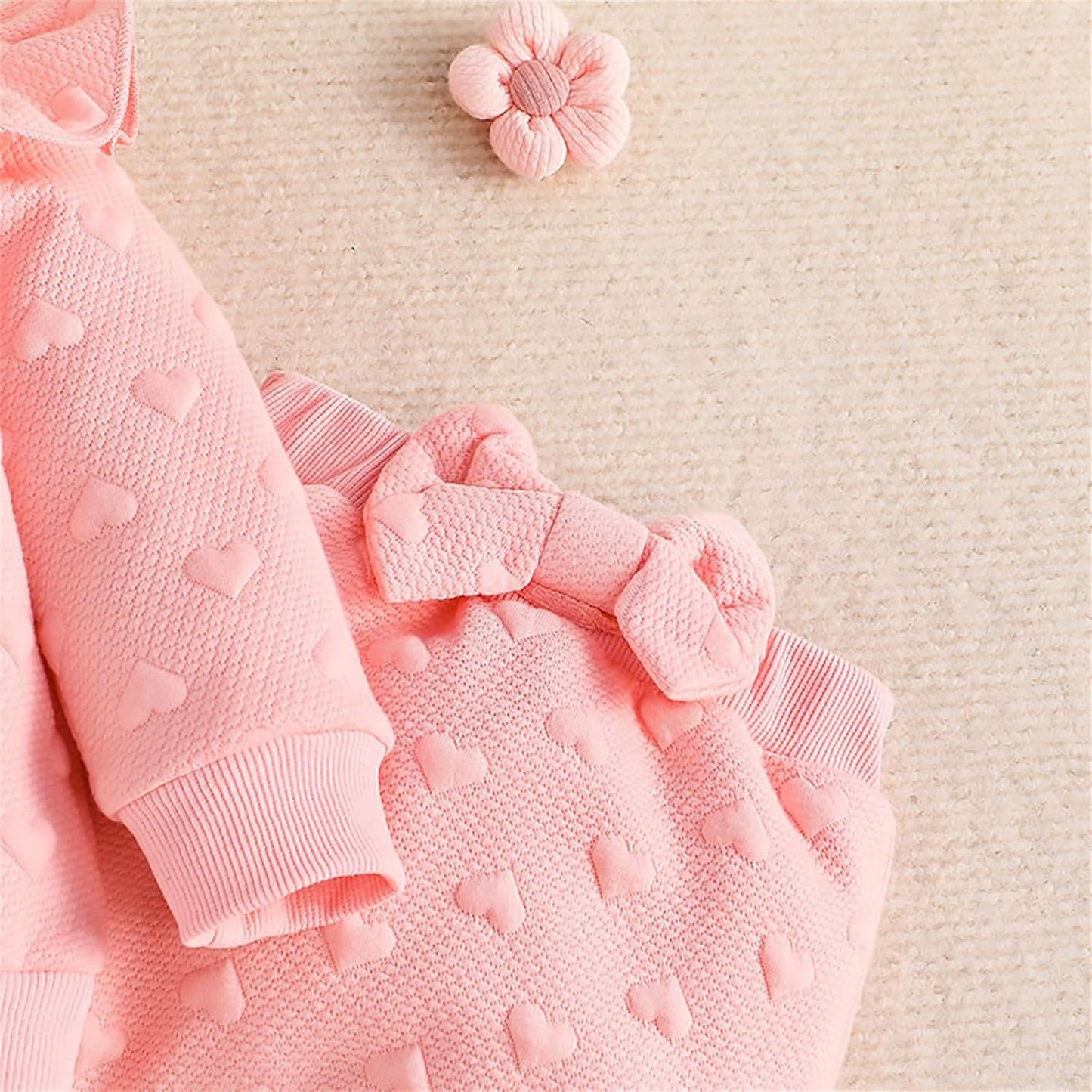 Kleinkind Baby Mädchen Outfits Langarm Sweatshirt Top Hosen mit Fliege Kleinkind Herbst Winter Kleidung Set