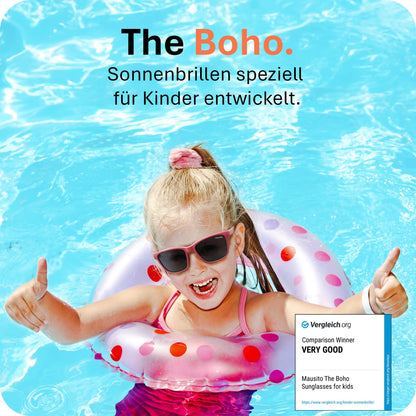 Mausito Sonnenbrille Kinder 3-6 Jahre & 6-10 Jahre | VERGLEICHSSIEGER Kindersonnenbrille 100% UV-Schutz | FLEXIBLE Bügel | Schadstofffreie Kindersonnenbrillen