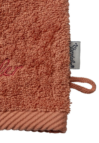 Sterntaler 2er Pack Waschhandschuhe aus uni Frottee Ente Edda Lou mit Stickerei und Logo Schriftzug,