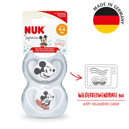 NUK Space Schnuller | 0–6 Monate | Schnuller mit extra Belüftung | BPA-freies Silikon | Disney Winnie Puuh | 2 Stück - Meloni2