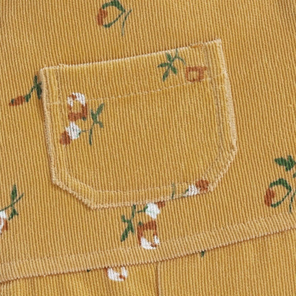 Baby Mädchen Kleidung gerippte Stricken Langarm Tops Blumenmuster Hosenträger Hosen mit Tasche Outfits Sets
