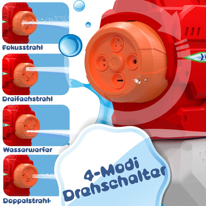 KESSER® Wasserpistole 2er Set Wasserpistolen Spritzpistolen Reichweite 10-11 Meter, Fassungsvermögen 1500ml Wasserspaß Strand Spielzeug im Freien für Kinder und Erwachsene Strandpool, Blau/Weiß