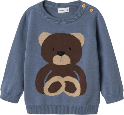 NAME IT Baby-Jungen Nbmrosol Ls Knit Strickullover