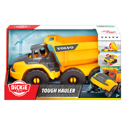 Dickie Toys - Volvo Bagger Tough Excavator (26 cm) - Spielzeug-Schaufelbagger für Kinder ab 3 Jahre mit Freilauf, beweglichem Arm und Schaufel, als Sandspielzeug geeignet