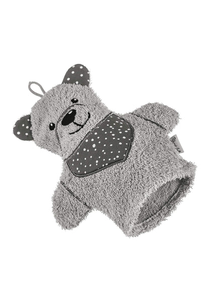 Sterntaler Spiel-Waschhandschuh Bär Ben, Größe: 22 x 24 cm, Mittelgrün