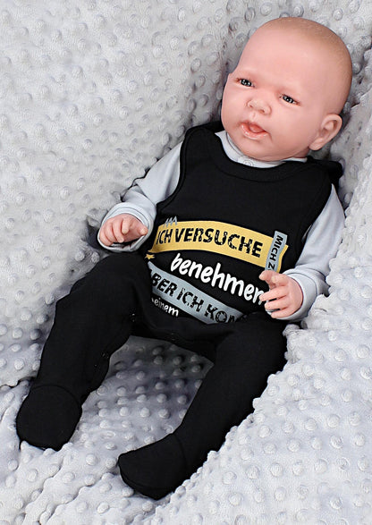 TupTam Unisex Baby Strampler Set Spruch Mamas & Papas Schatz
