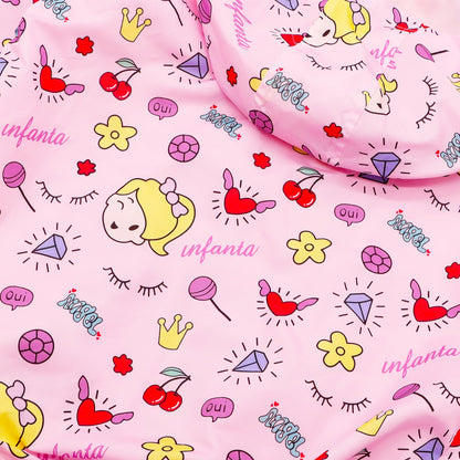 JinBei Jacken Mädchen Jacke Baby Kinder Kapuzen Sweatjacke Kapuzenjacke Cartoon Aufdruck Winddicht Mantel Windjacke Übergangsjack Frühling Herbst Outwear Softshelljacke Regenjacken 1-7 Jahre