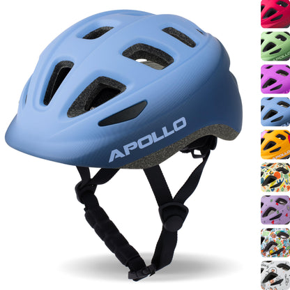 Apollo Kinder Fahrradhelm, Helm für Kinder & Jugendliche, Multisport Helm, Fahrradhelm Mädchen, Fahrradhelm Jungen, Kinderhelm ab 3 Jahre, Verstellbarer Kinder-Helm, ab Größe 48, für Fahrrad & Roller