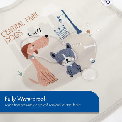 Soarwg Kids Baby Lätzchen Set 5 Stk. Kleinkind Fütterlätzchen mit Auffangschale, Klettverschluss Superleicht Wasserdicht Waschbar Schmutzabweisend