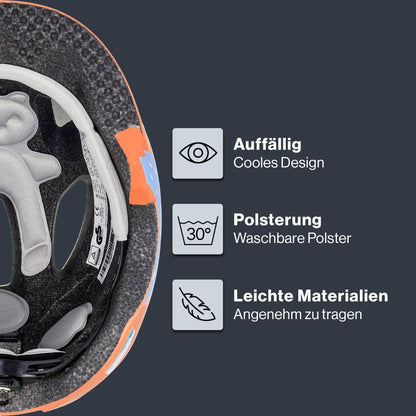 uvex oyo style - lightweight bicycle helmet for children - individual size adjustment - expandable with LED light 