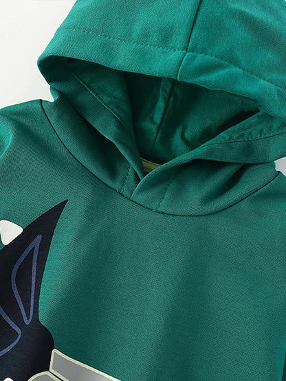 CM-Kid Hoodie Boys Hoodie Long Sleeve Colourful Children's Sweatshirts Tractor Truck Dinosaur Tops 1-7 Years Size 92-134