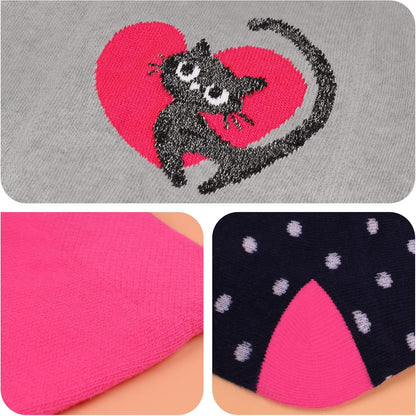 L&K-II Pack of 4 Baby Tights for Baby Girls with Dots Stripes Carzen and Butterfly Motif 2762