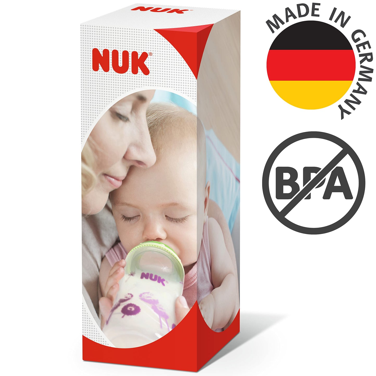 NUK Kiddy Cup Night Trinklernflasche | Schnabeltasse mit Leuchteffekt | 12+ Monate | Auslaufsicher mit harter Trinktülle | Clip und Schutzkappe | BPA-frei | 300 ml | Planeten (blau), 10255678 - Meloni2