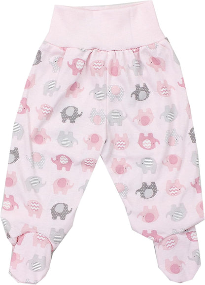 TupTam Baby Unisex Pants with Foot Colourful 5-Pack 