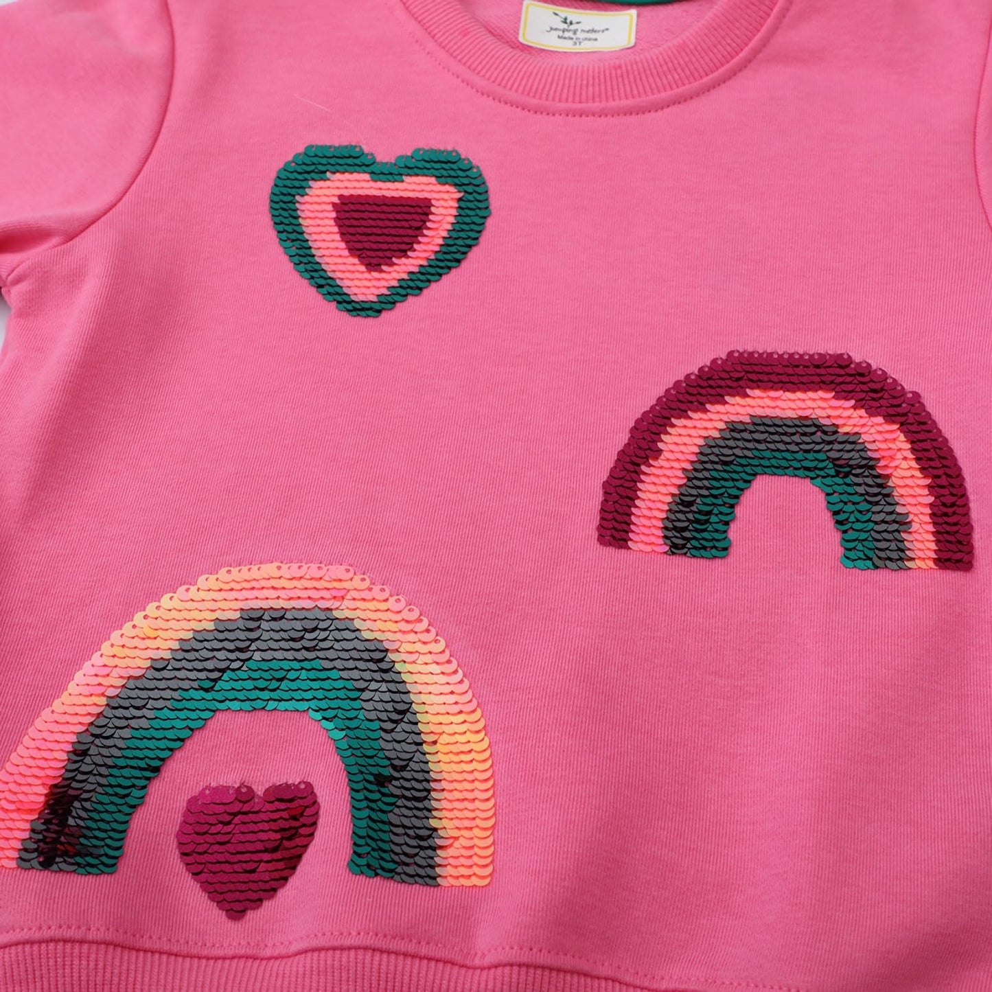 CM-Kid Girls' Long-Sleeved Sweatshirt, Children's Shirts, Cotton, Warm Tops, 1-7 Years, Size 92-122
