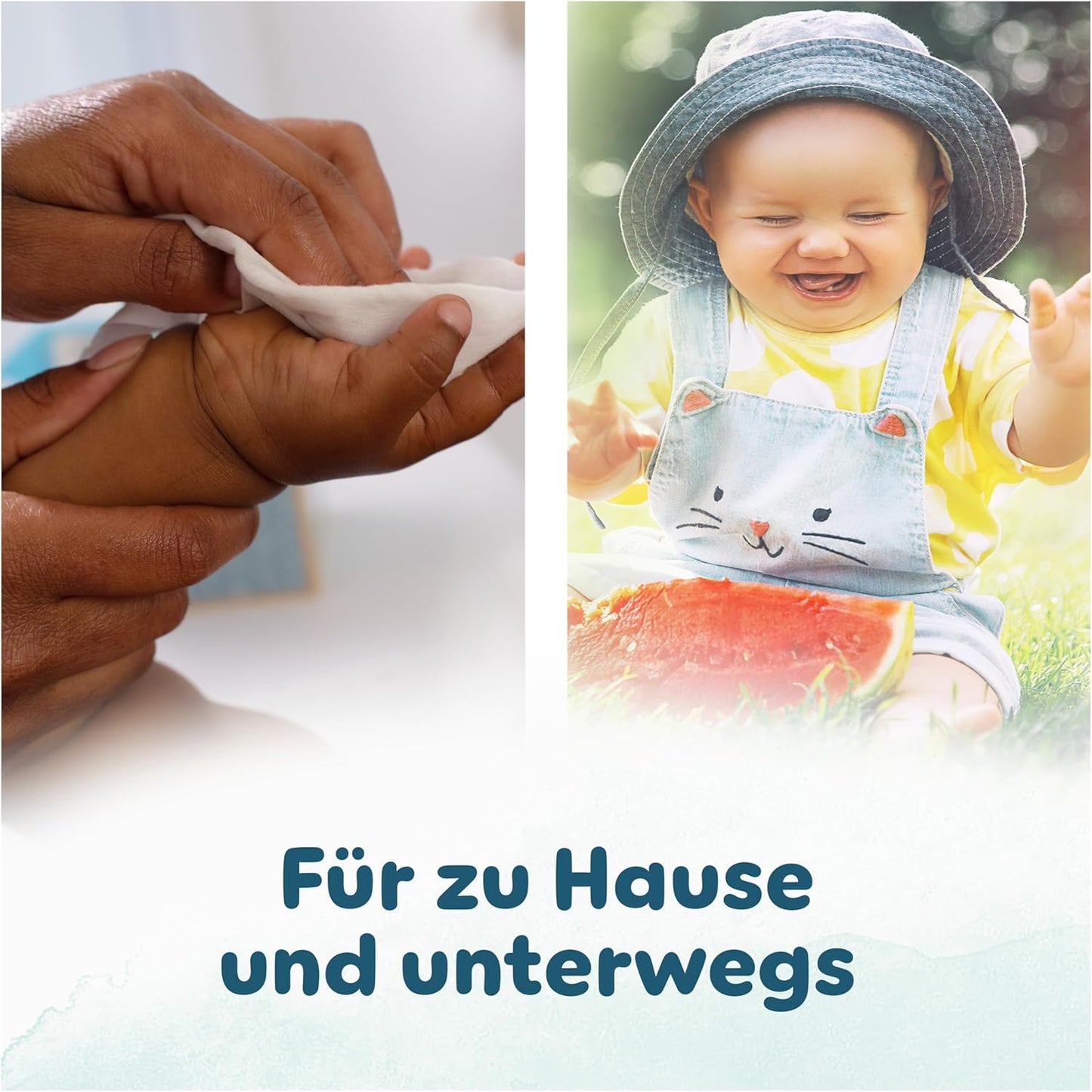 Pampers Harmonie Aqua Baby Feuchttücher Box, 1440 Tücher (15 x 96), sanfter Hautschutz für zarte Haut mit 99% Wasser