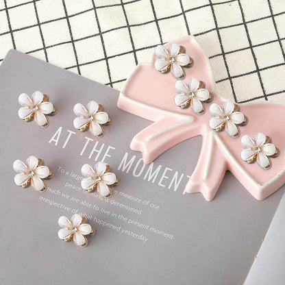 cobee Small Diamond Hair Clip Pearl Small Hair Clip Hair Accessories for Women Girls Birthday Party Wedding Party Photo Cute Clips Beach Flowers 2 cm