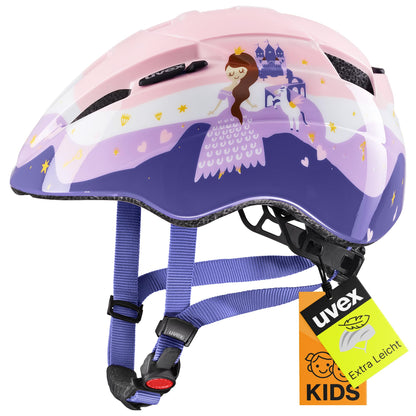 uvex Kid 2 - Lightweight bicycle helmet for children - individual size adjustment - expandable with LED light 