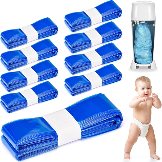 Gigmeta Nappy Bin Refill Cassettes, Pack of 9 Nappy Bin Refill Bags Compatible with AngelCare & Litter Locker & Tommee Tippee Sprout Nappy Bin, Excellent Sealing and Toughness
