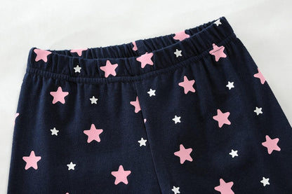 EULLA Kinder Mädchen Schlafanzüge Langarm Baumwolle Winter Pyjama Set Einhorn Prinzessin Dino Hase Eule Zweiteilig Nachtwäsche 1-10 Jahre 92 98 104 110 116 122 128 134 140