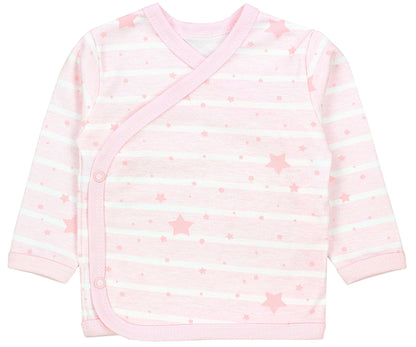 TupTam Baby Mädchen Langarm Wickelshirt Baumwolle 5er Set