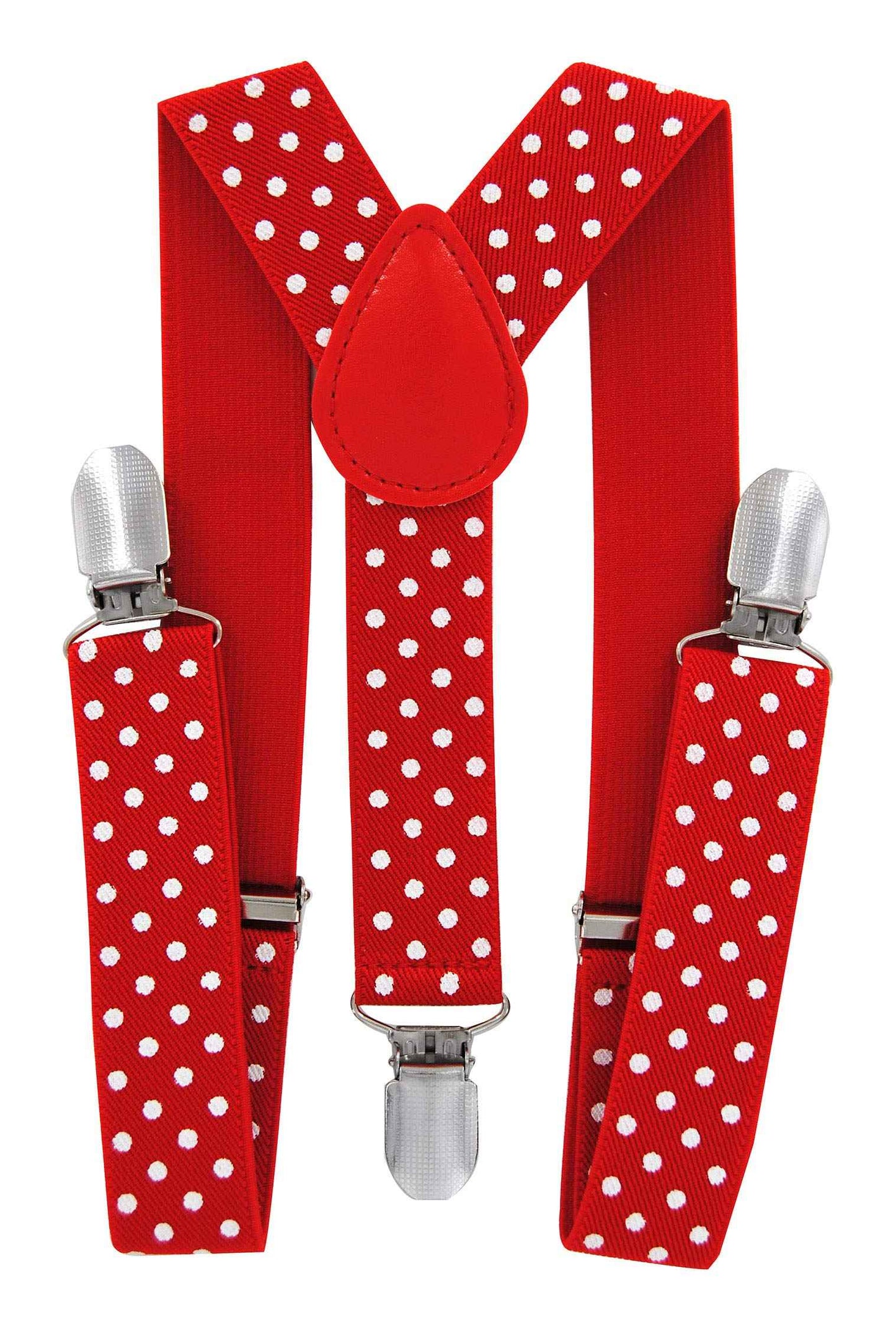 axy HTK25-1 Children's Boys Braces Y Shape Wide 2.5 cm with 3 Strong Clips Can be Combined with Bow Tie Plain Colours