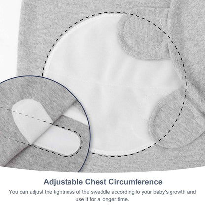 DRESHOW Neugeborene Swaddle Decke Hut Set Baby Gedruckt Swaddles Säugling Einstellbar Schlafsack für 0-3 Monate Mädchen Jungen