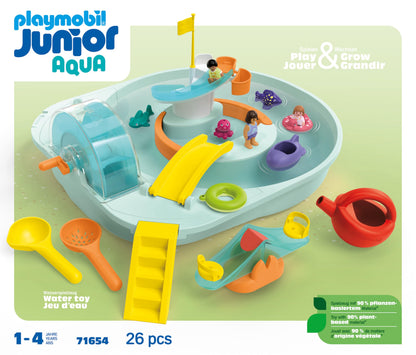 PLAYMOBIL JUNIOR Aqua | Tinti | Buntes U-Boot | nachhaltiges Badewannenspielzeug | Für Kinder ab 1 Jahr | inkl. 3 verschiedenfarbigen Badetabs | 71440