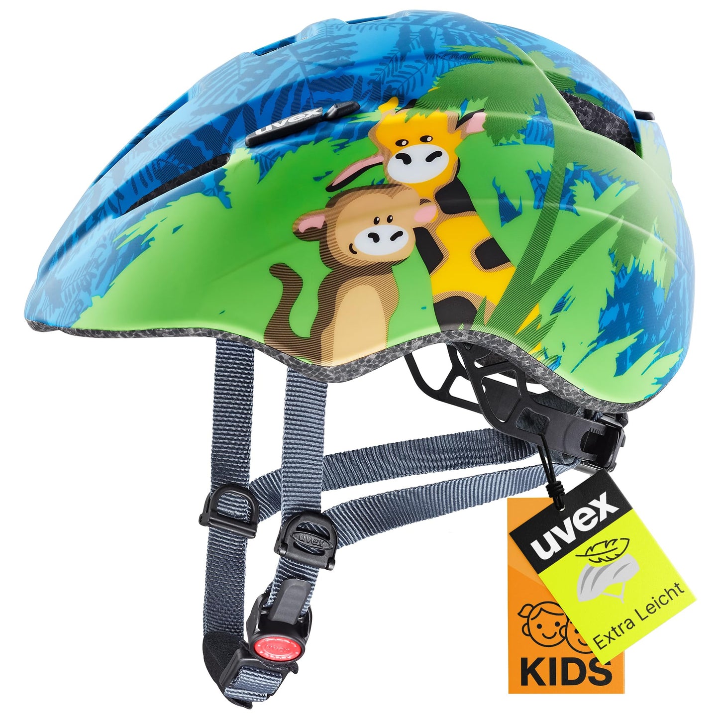 uvex Kid 2 cc - Lightweight children's helmet - individual size adjustment - expandable with LED light 