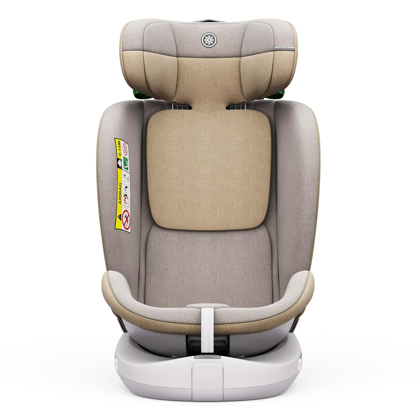 Daliya® Kindersitz ROTAZIONE | I-SIZE 40-150 cm | 8 Pos. | Isofix | (SIP) | Top Tether | 360° | 5 Punkt Gurt | Gruppe 0+ / I/II/III 0-36 KG | Neueste Zulassungs UN ECE Reg. 129 (Beige) - Meloni2