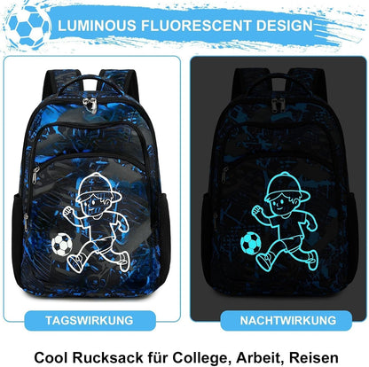 Kinderrucksack Jungen Kinder Rucksack Tagesrucksack Vorschulrucksack Kindergartentasche Schulrucksack für Schule Kita 38cm 3-8Y