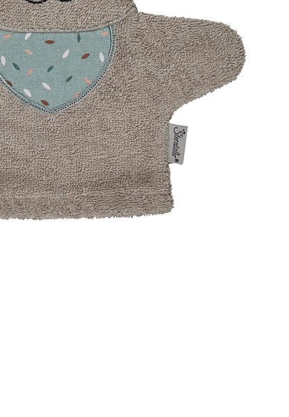 Sterntaler Waschhandschuhe Katze Lilly - Frottee Babywaschhandschuh aus saugfähiger, weicher Baumwolle, sorgt für Spaß beim Baden und Duschen - Baby und Kinder Waschlappen, grau