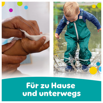 Pampers Fresh Clean Feuchttücher 1 Packungen mit 52 Stück, 624 Feuchttücher, milder Duft, auch für Hände und Gesicht geeignet