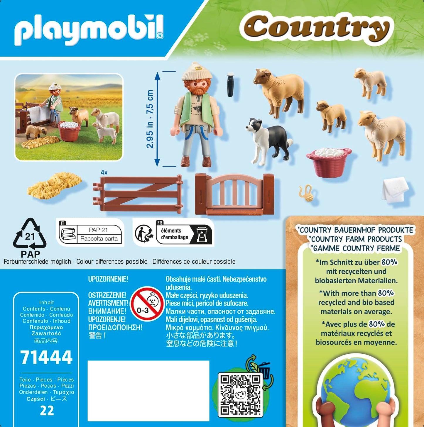 PLAYMOBIL | Country | Tierarzteinsatz bei den Eseln |Spielzeug für Kinder ab 4 Jahren | 71471