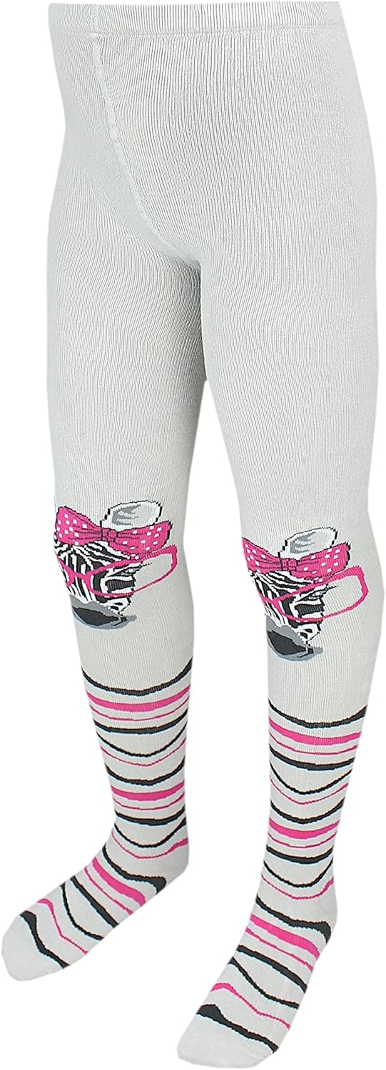 TupTam, Girls' Knitted Tights, Colourful Pattern, Pack of 6