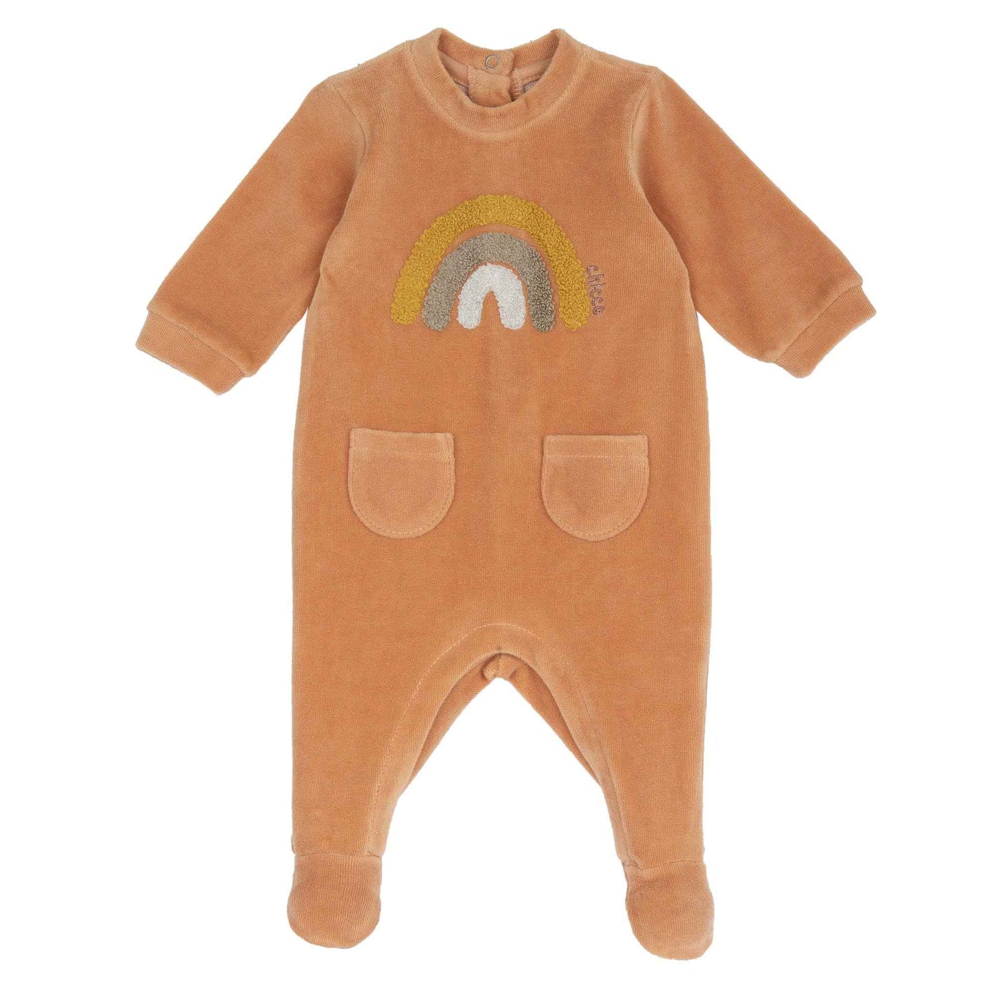 Chicco, Babystrampler Aus Warmem Und Weichem Nicki, Mit Praktischer Schrittöffnung, Ideal Für Den Winter, Babykleidung für 0-24 Monate, Designed in Italy