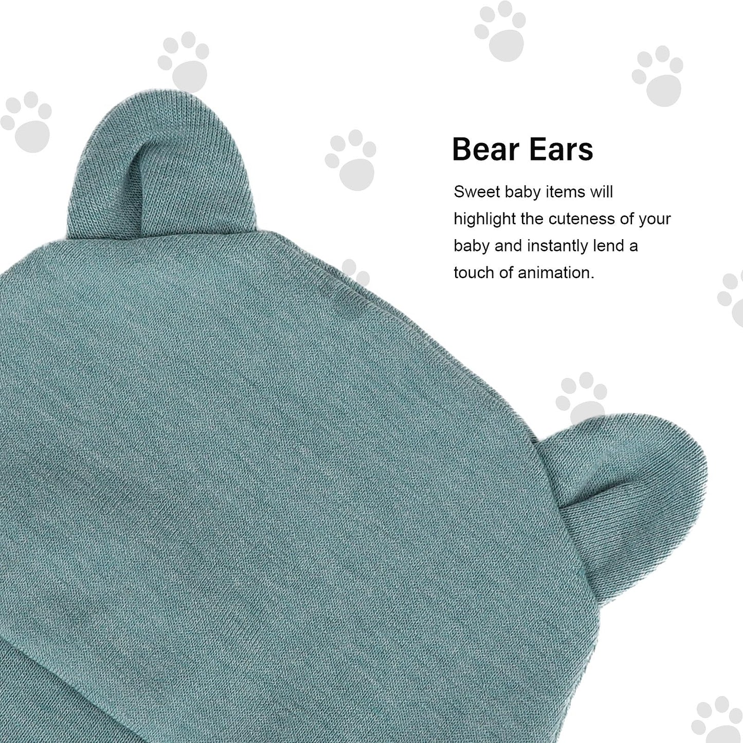 DRESHOW Newborn Baby Hat and Gloves Set Beanie Clothing Unisex Infant Hat Kindergarten Cap Baby Boys Girls 0-6 Months 