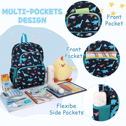 Kinderrucksack für Mädchen 5–8 Jahre, 12L Leichter & Wasserabweisender mit Brustgurt, Perfekt für Vorschule & Grundschule，Regenbogen